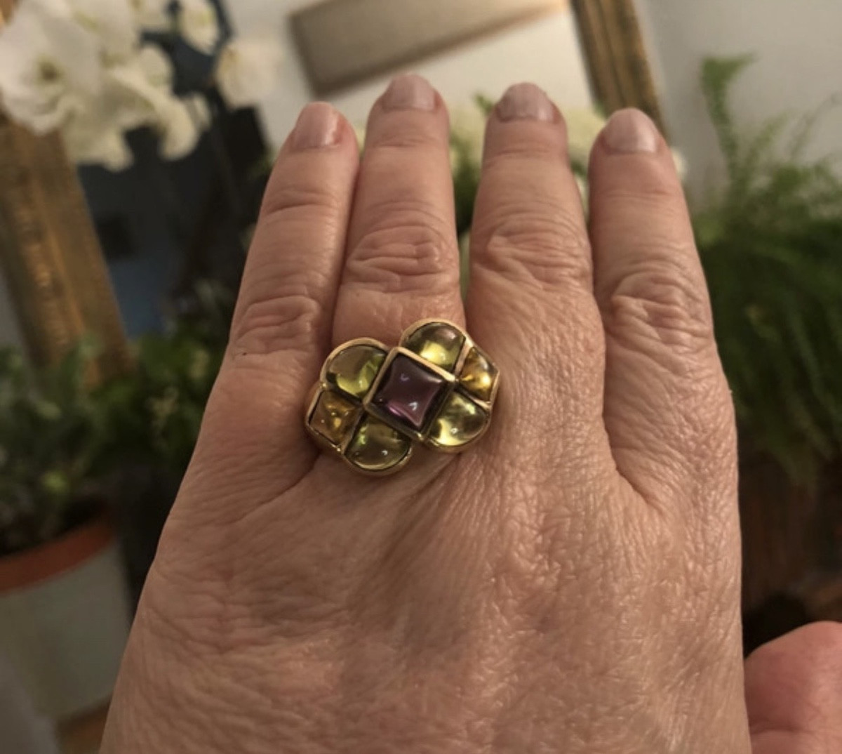 Gripoix Style Couture Ring