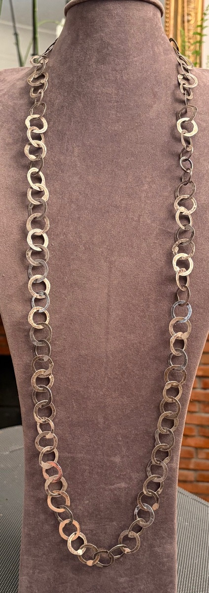 Collier-  Sautoir  argent -photo-2