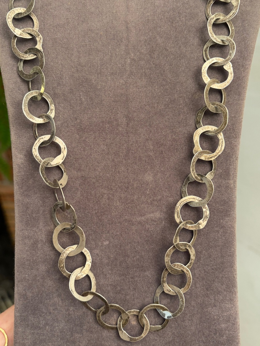 Collier-  Sautoir  argent -photo-4