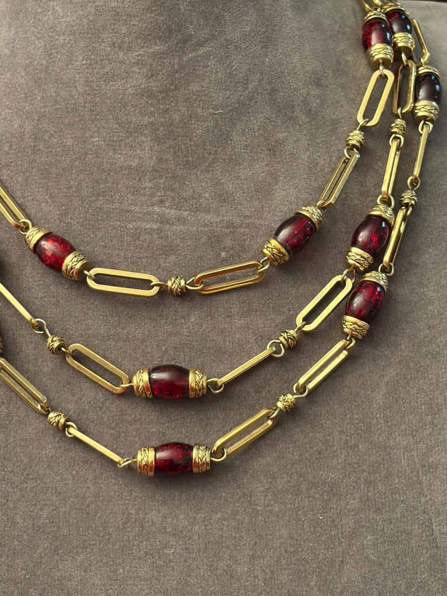 Collier-sautoir  couture -photo-2