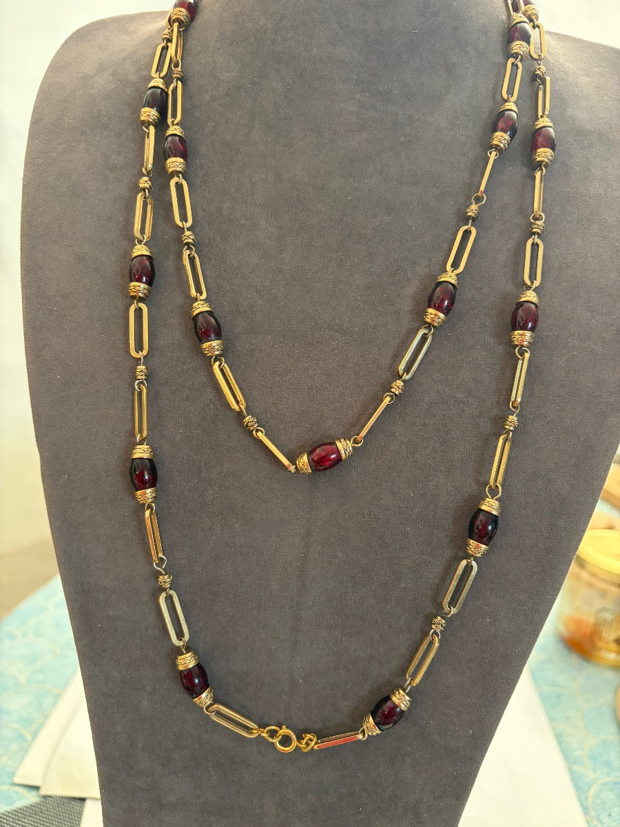 Collier-sautoir  couture -photo-4