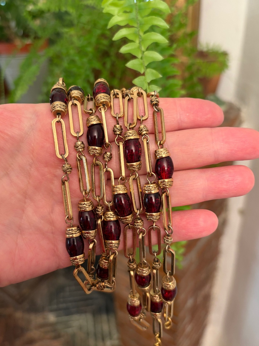 Collier-sautoir  couture -photo-2