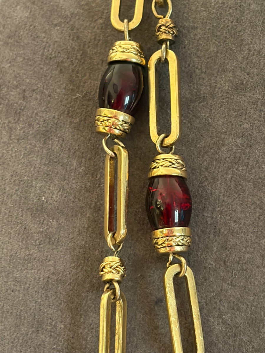 Collier-sautoir  couture -photo-3