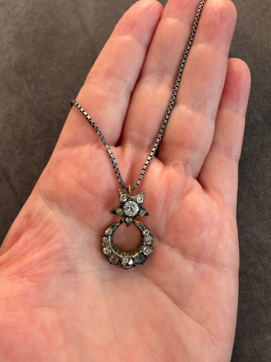 Pendentif étoile / croissant -photo-3