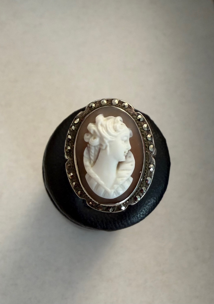 Bague  argent  camée -photo-2