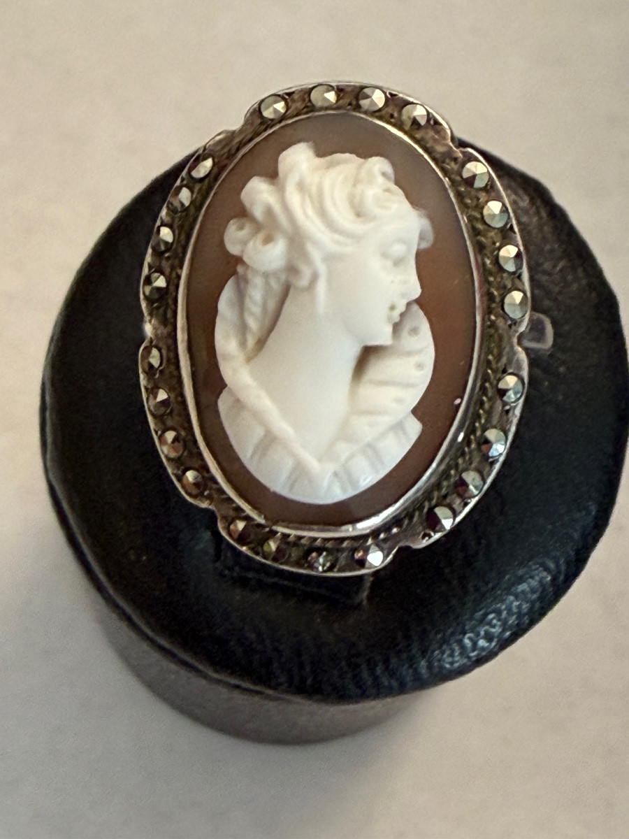 Bague  argent  camée -photo-7