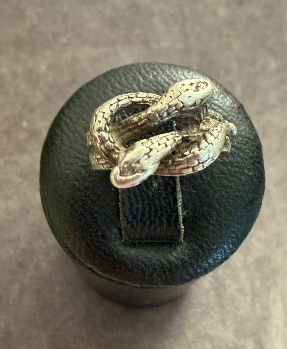  Silver Snake Ring-photo-2