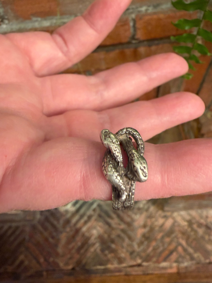  Silver Snake Ring-photo-4
