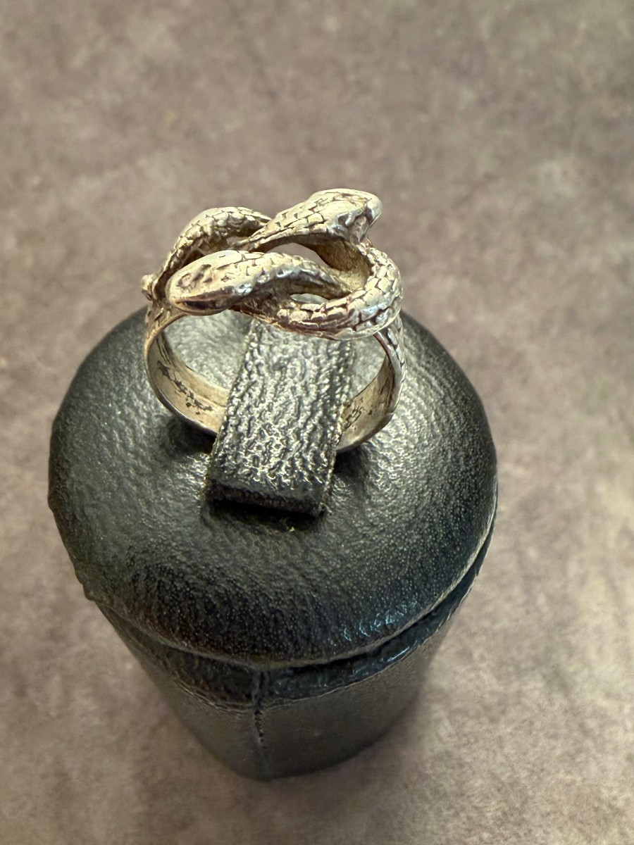  Silver Snake Ring-photo-3