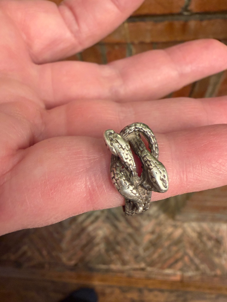  Silver Snake Ring