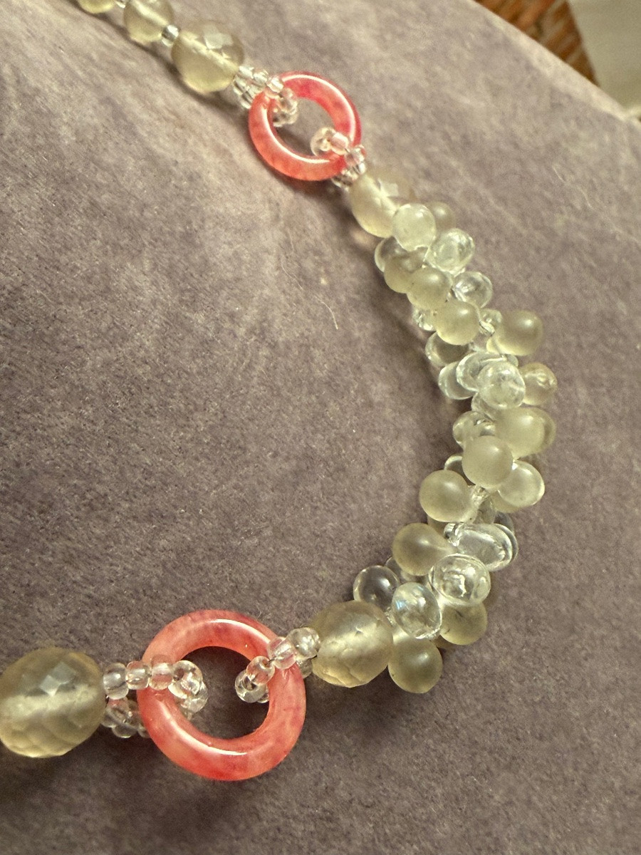 Art-deco Glass Necklace-photo-2