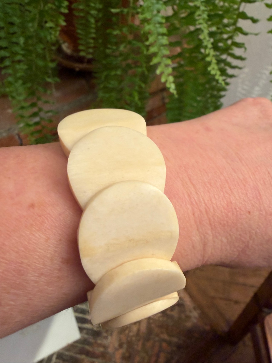 Bracelet Art-Déco ivoire 
