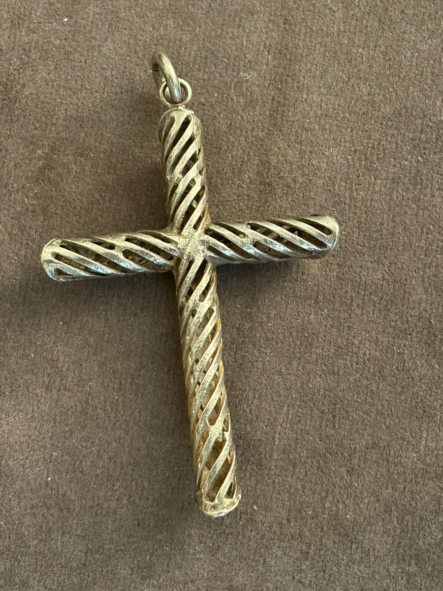 Croix argent / émail -photo-4