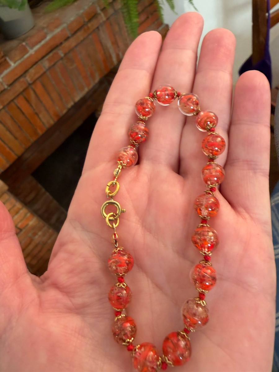 Collier / bracelet verre de Murano -photo-2