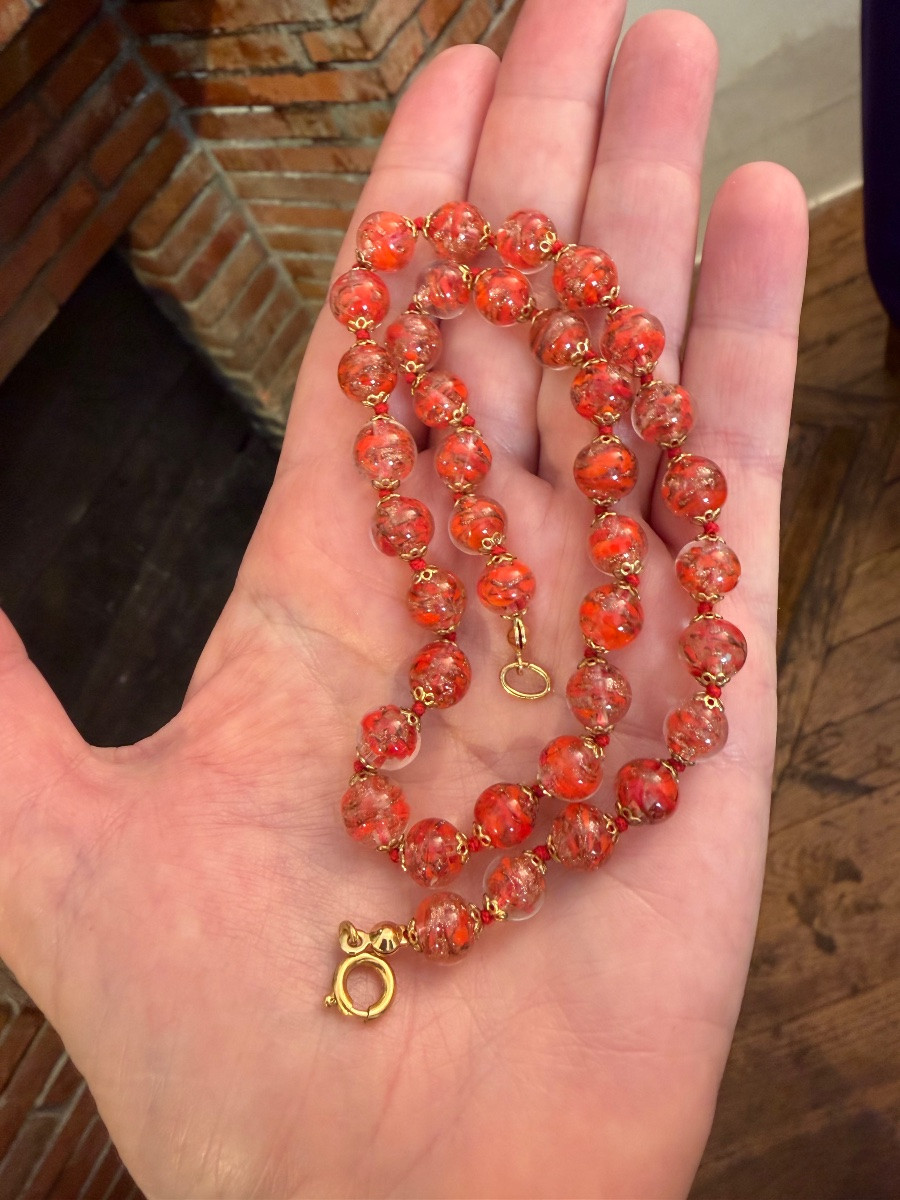 Collier / bracelet verre de Murano -photo-3