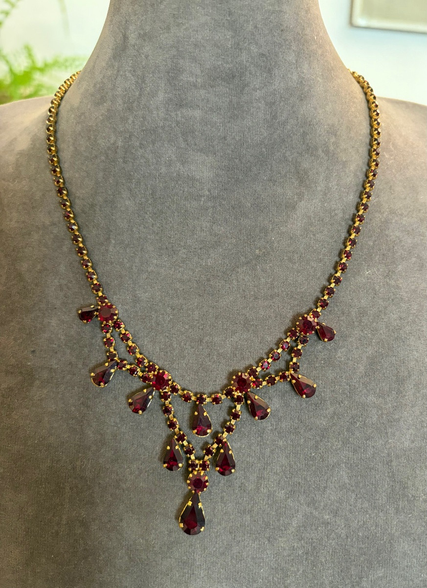 Collier pierres rouges -photo-1