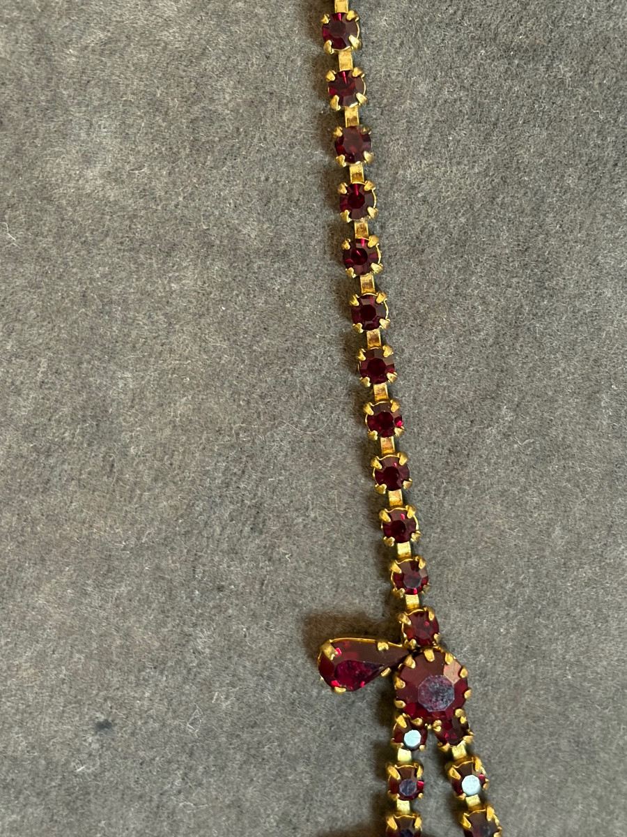 Collier pierres rouges -photo-3