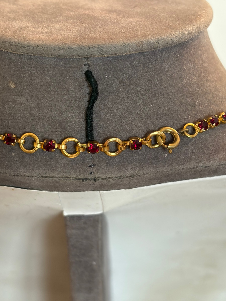 Collier pierres rouges -photo-4