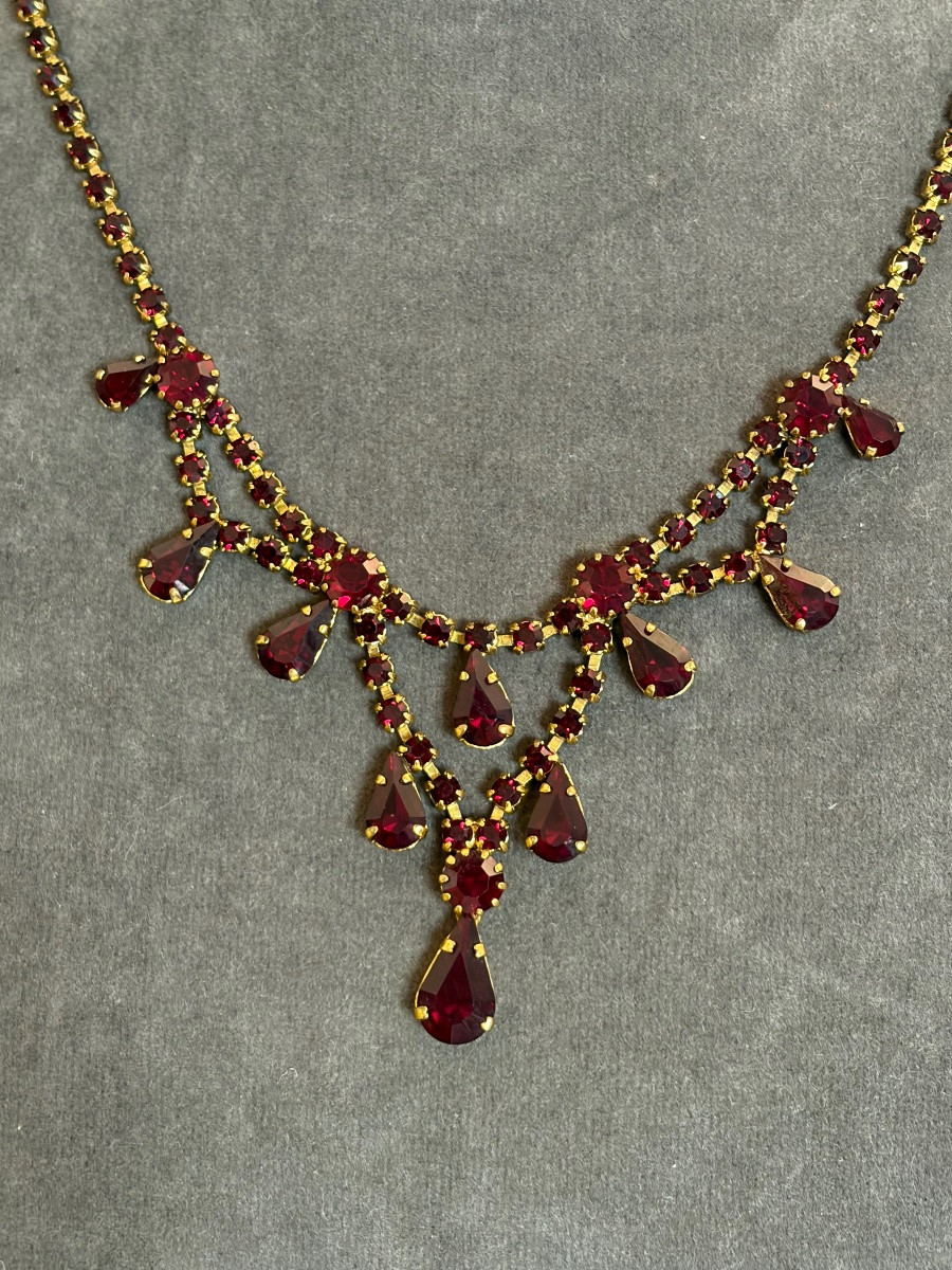 Collier pierres rouges -photo-5