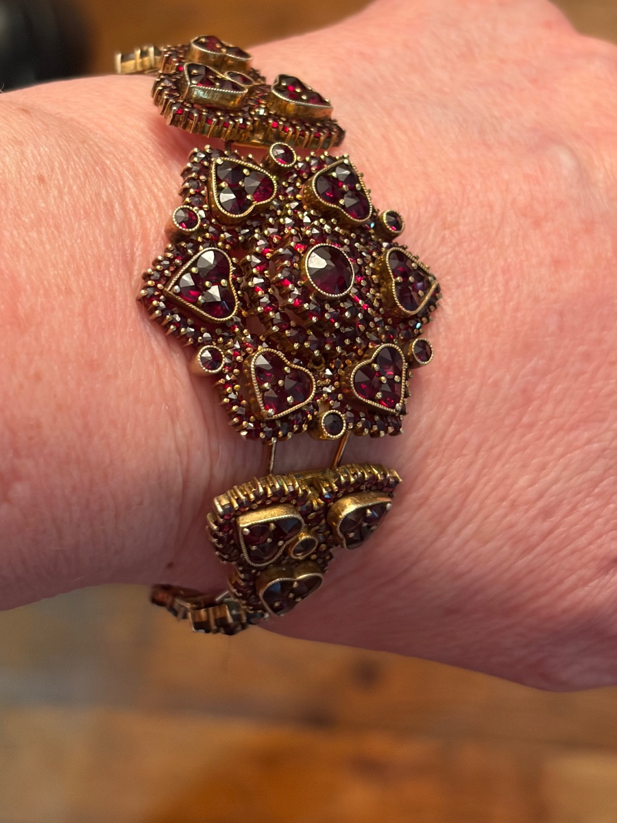 Bracelet Vermeil / Garnets