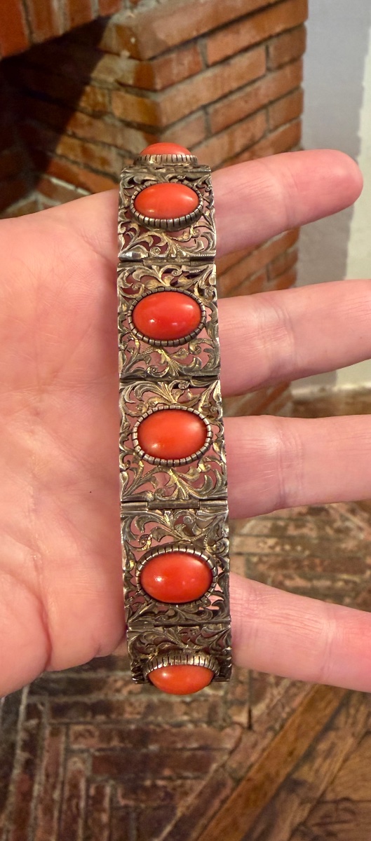 Bracelet Vermeil /corail-photo-4