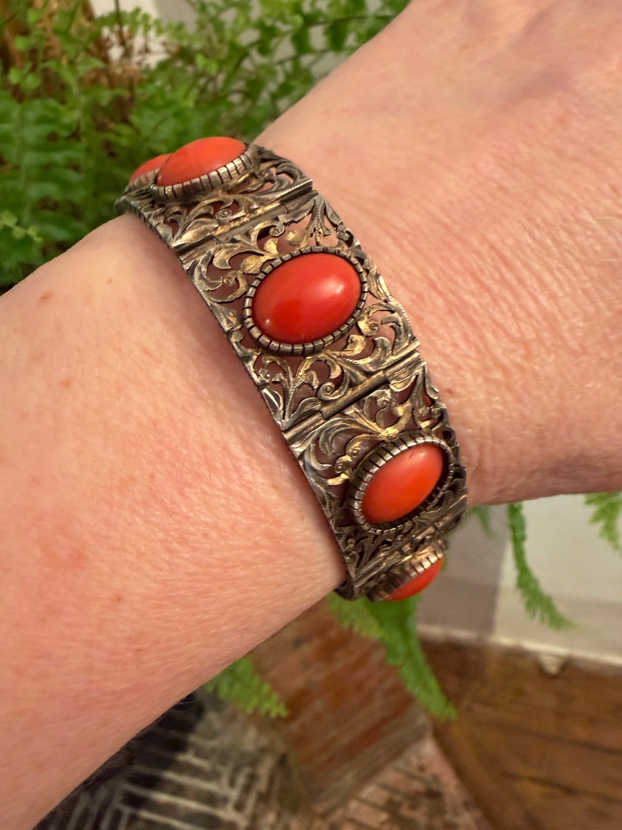 Bracelet Vermeil /corail-photo-1
