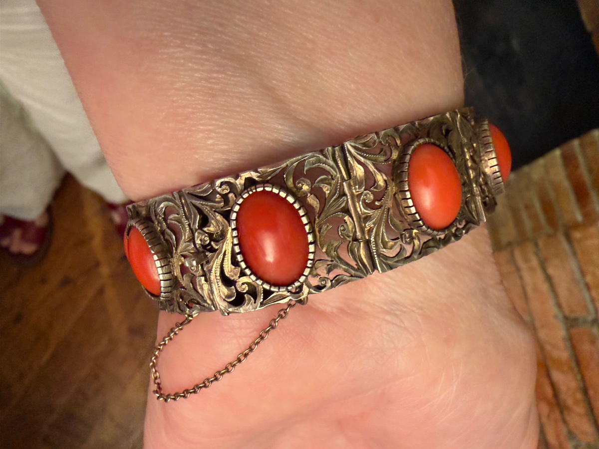 Bracelet Vermeil /corail-photo-2