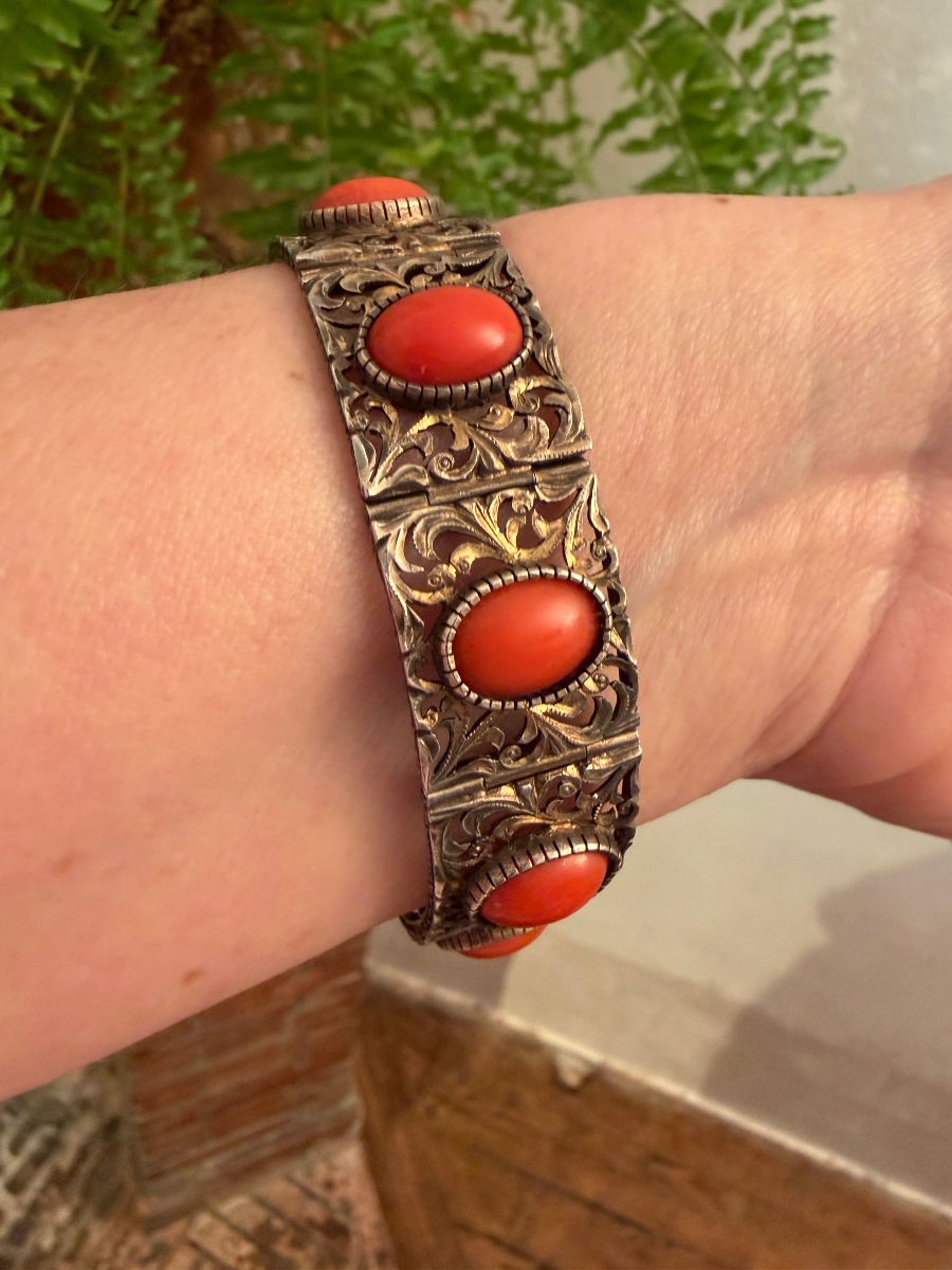 Bracelet Vermeil /corail-photo-5