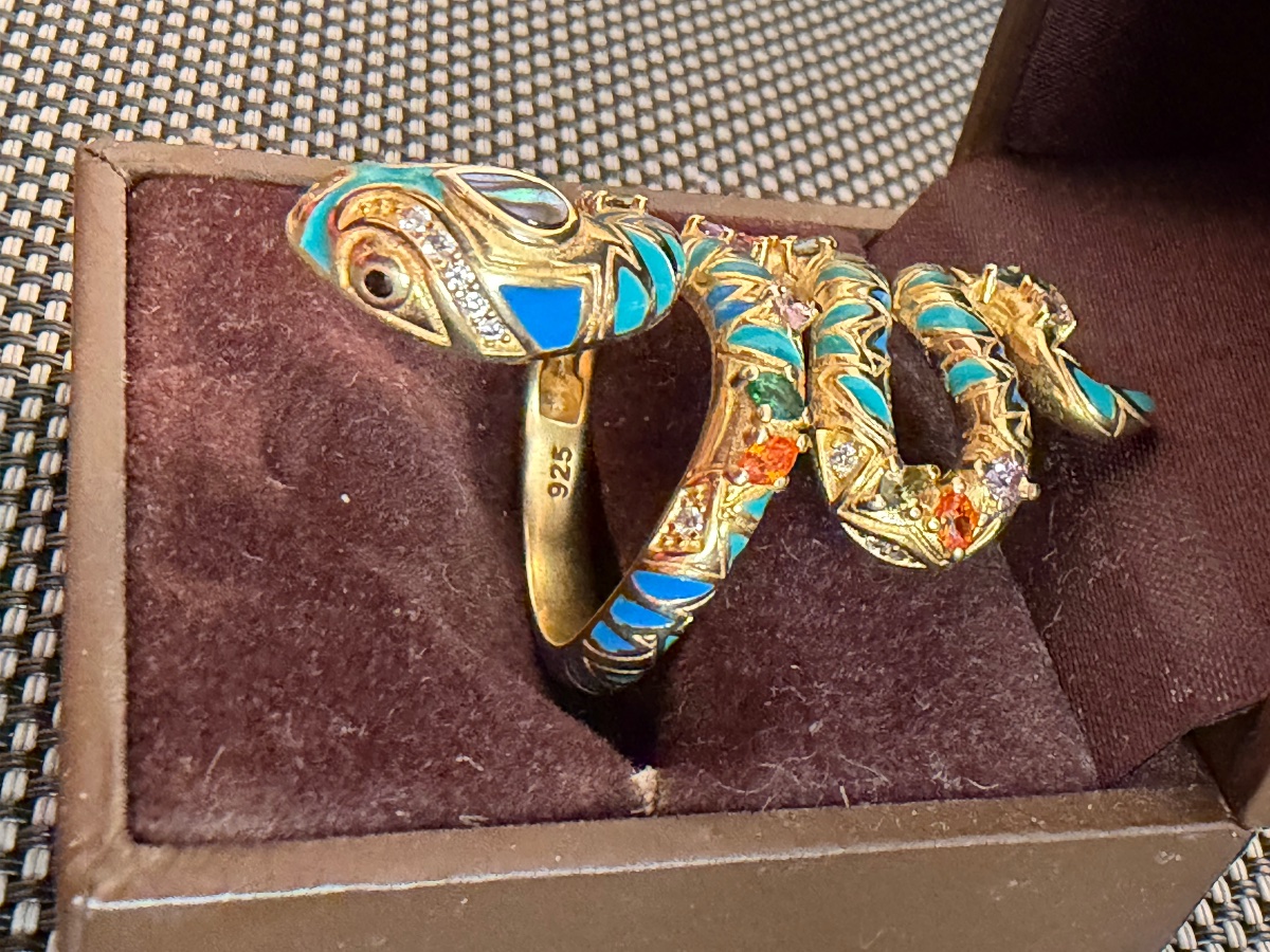 Bague serpent  vermeil -photo-2