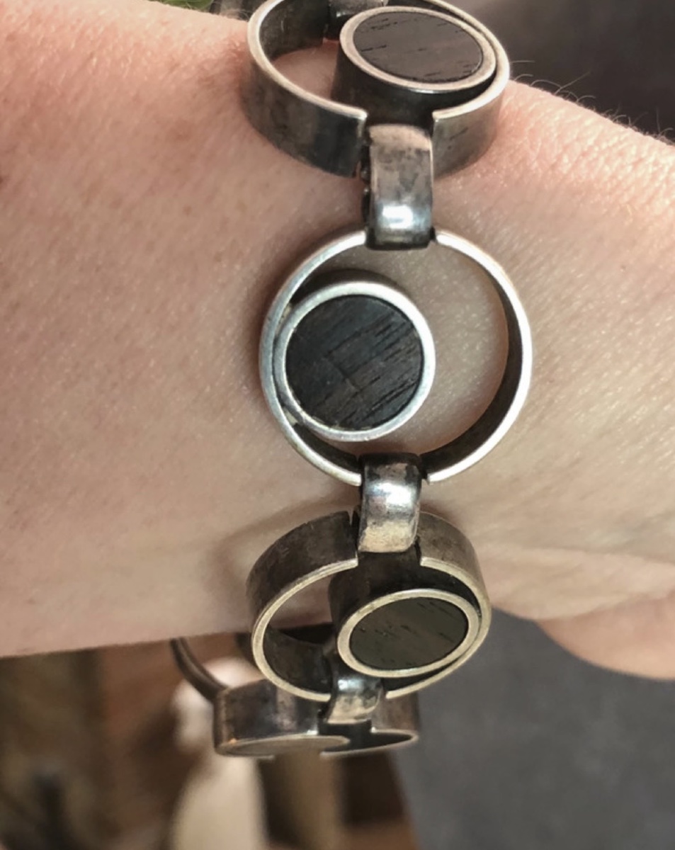 Bracelet  moderniste argent 