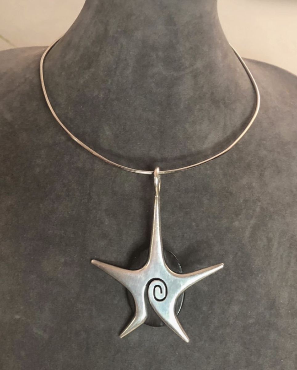 Silver And Wood Designer Necklace -photo-4