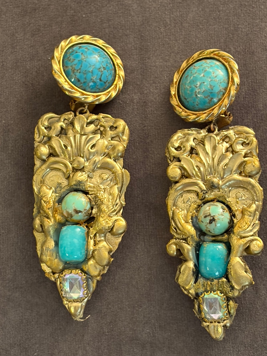 Boucles d’oreilles vintage -photo-3