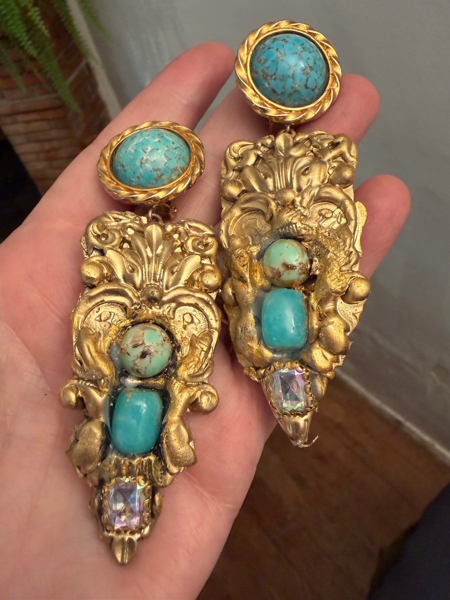 Boucles d’oreilles vintage -photo-1
