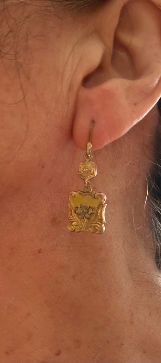 Boucles d’oreilles anciennes -photo-3