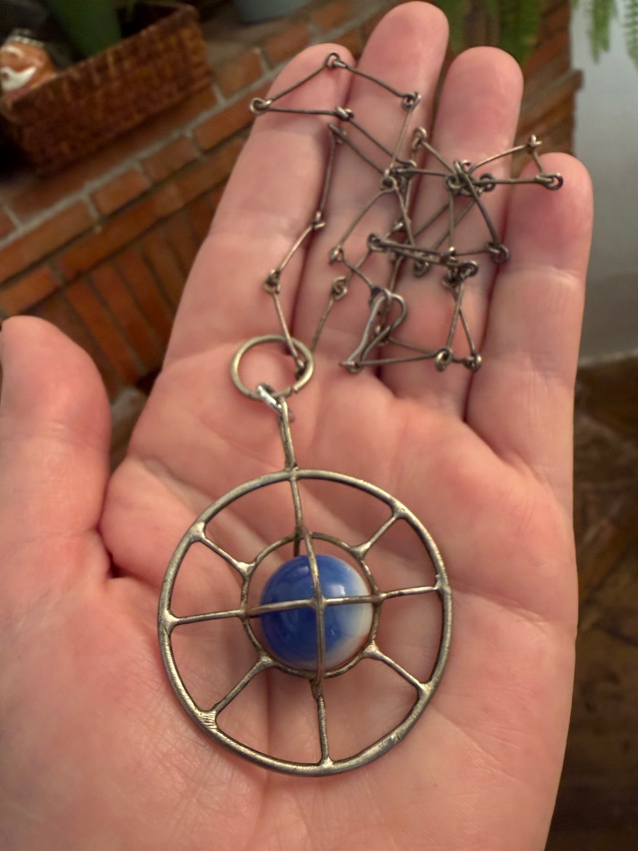 Collier chrome / années 50-photo-4