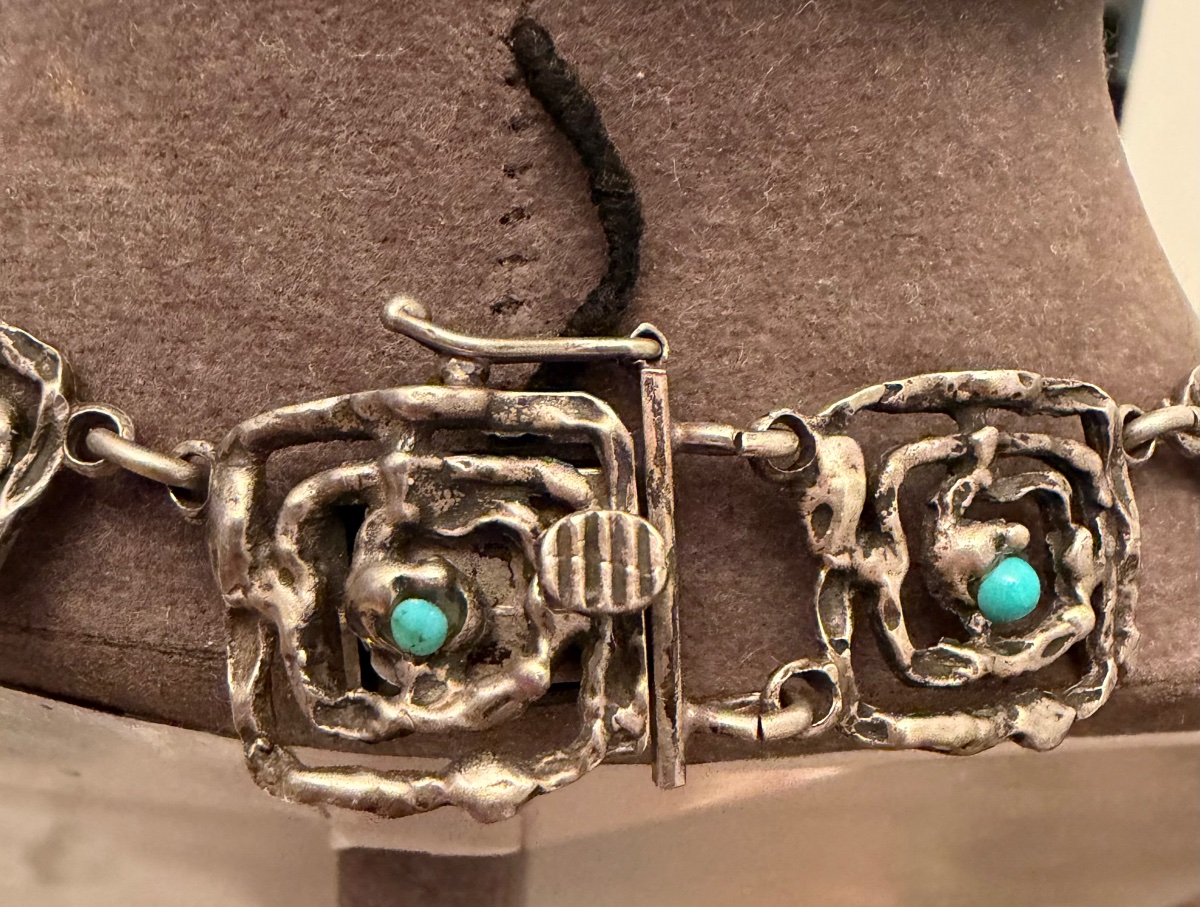 Silver And Turquoise Necklace-photo-2