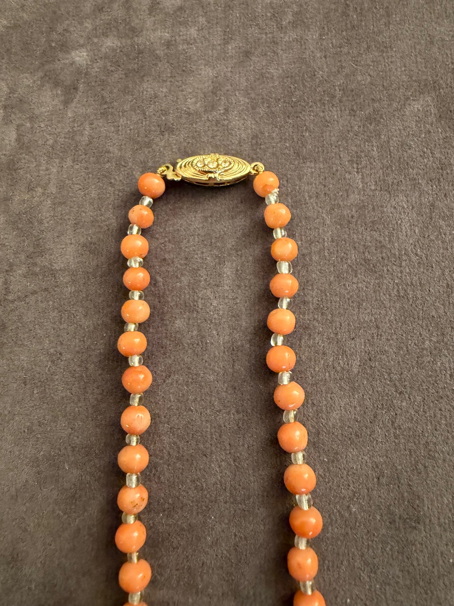 Angel Skin Coral Necklace -photo-4