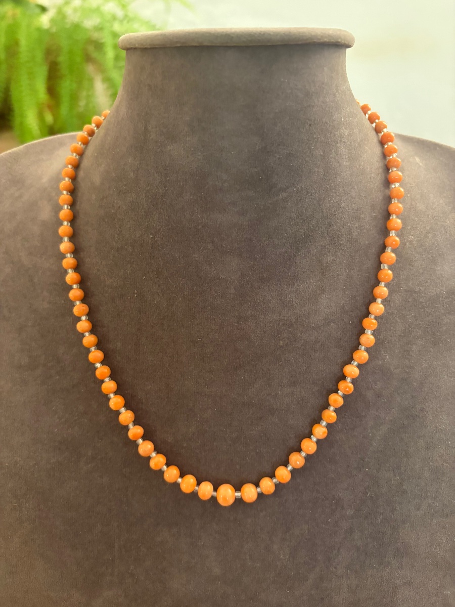Angel Skin Coral Necklace -photo-5