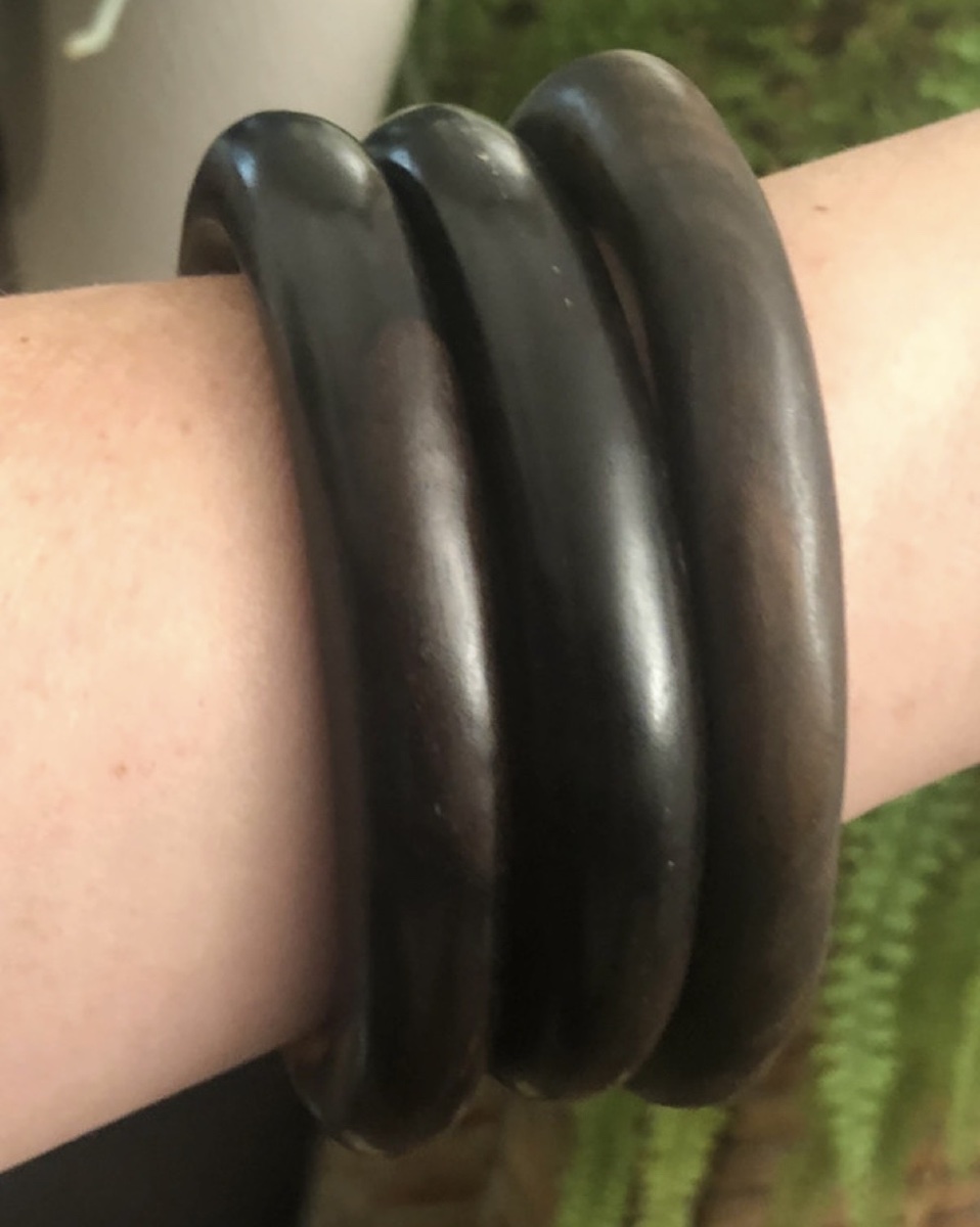 Bracelets en bois  vintage -photo-3