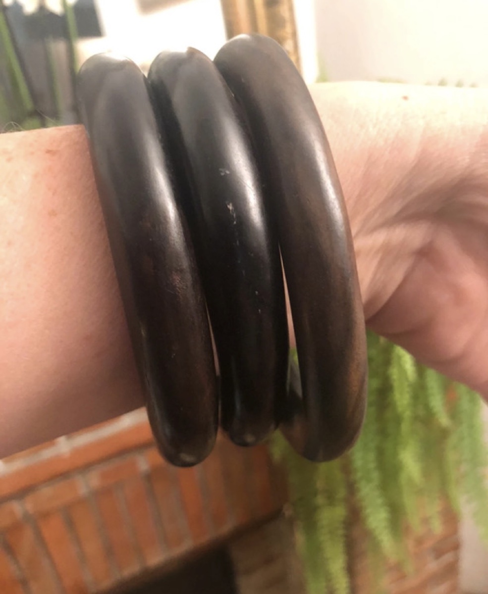 Bracelets en bois  vintage -photo-3