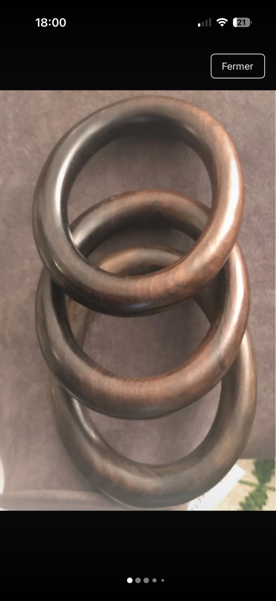 Bracelets en bois  vintage -photo-5