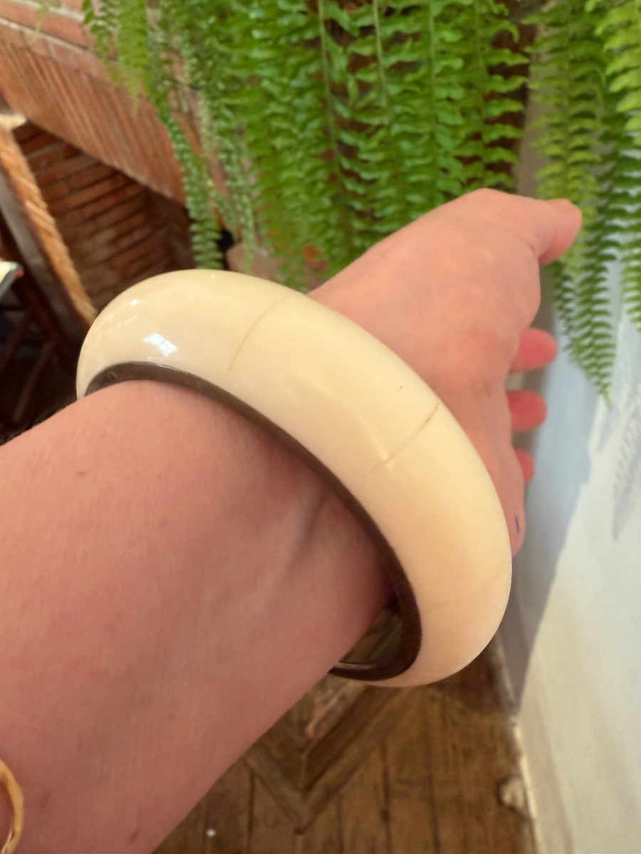 Gold-plated Metal Bone Bracelet -photo-3