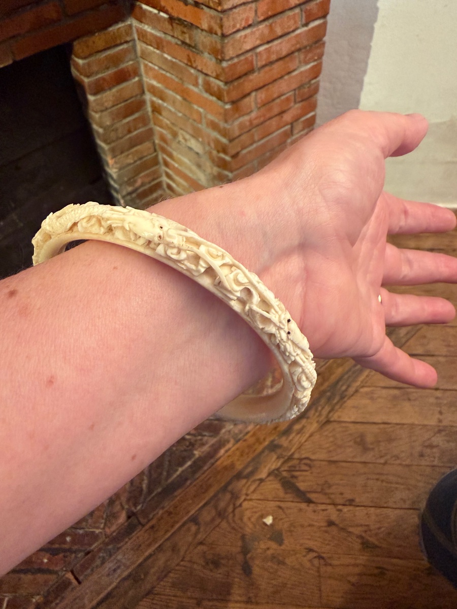 Ivory Art Deco Bracelet -photo-2