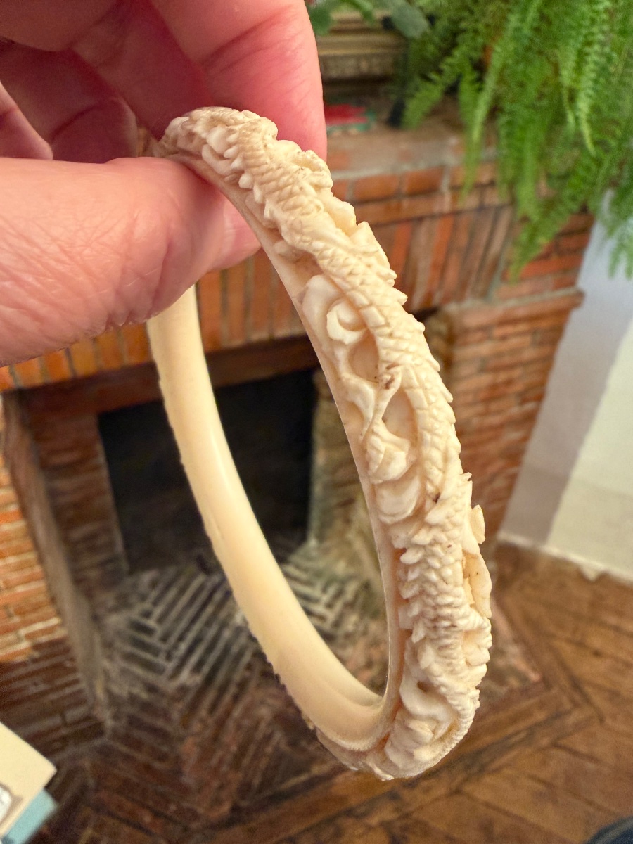 Ivory Art Deco Bracelet -photo-4