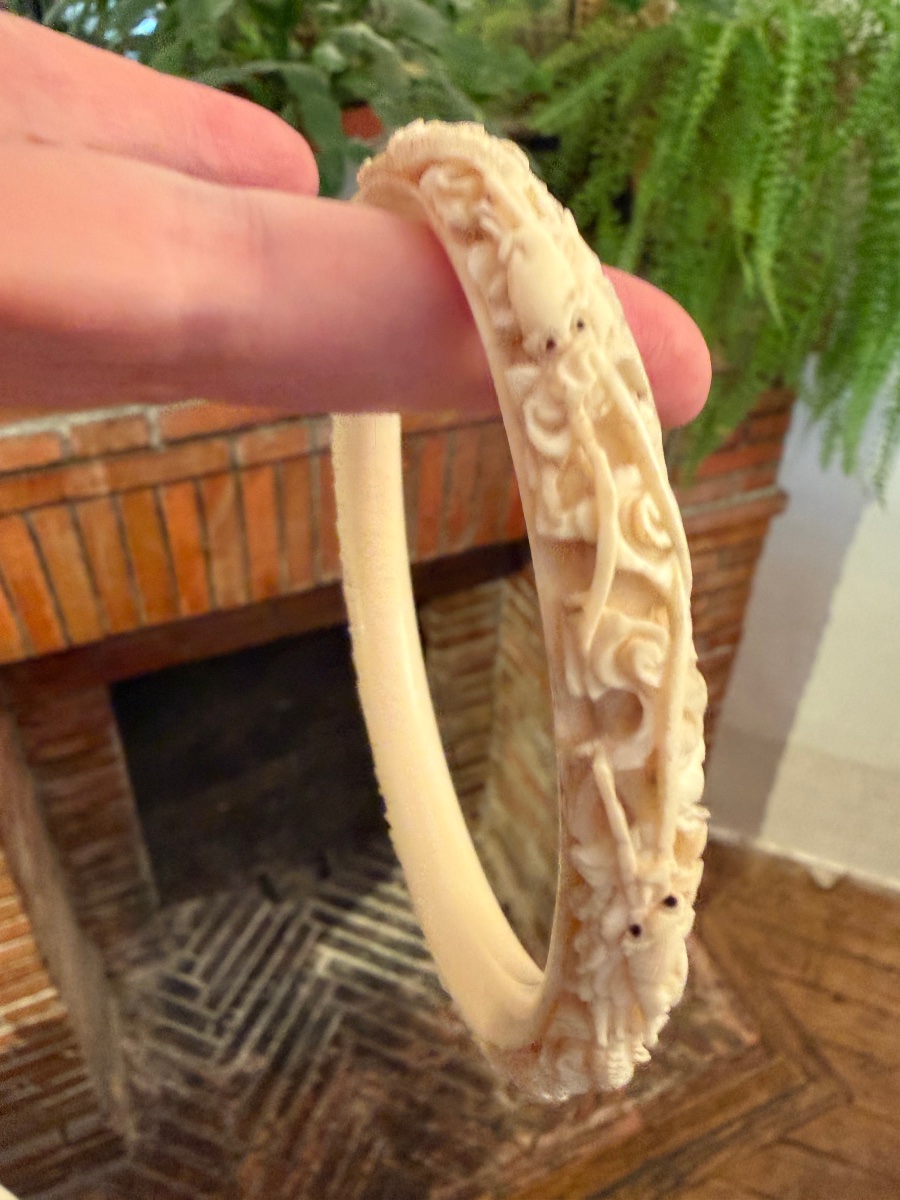 Ivory Art Deco Bracelet -photo-3
