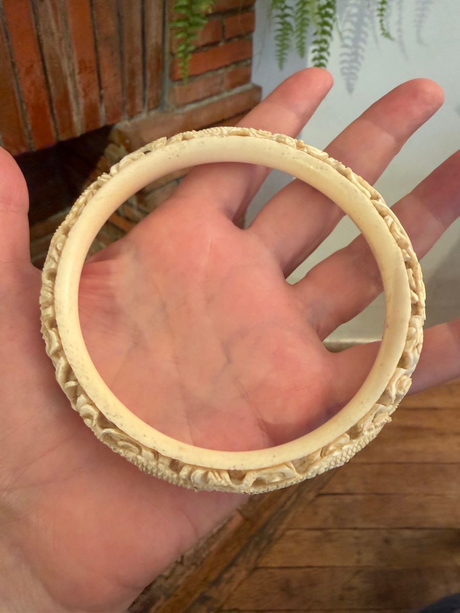 Ivory Art Deco Bracelet -photo-4
