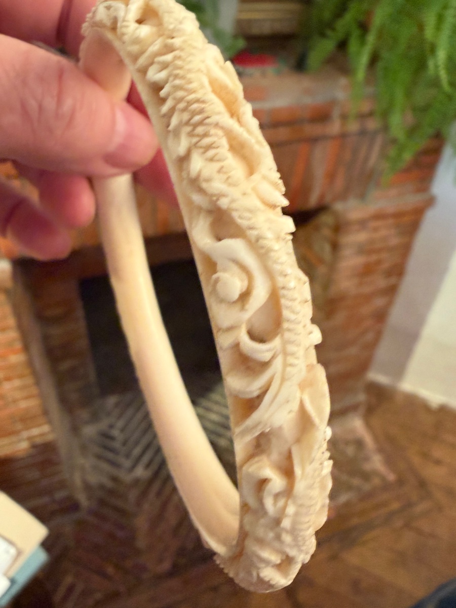 Ivory Art Deco Bracelet -photo-5