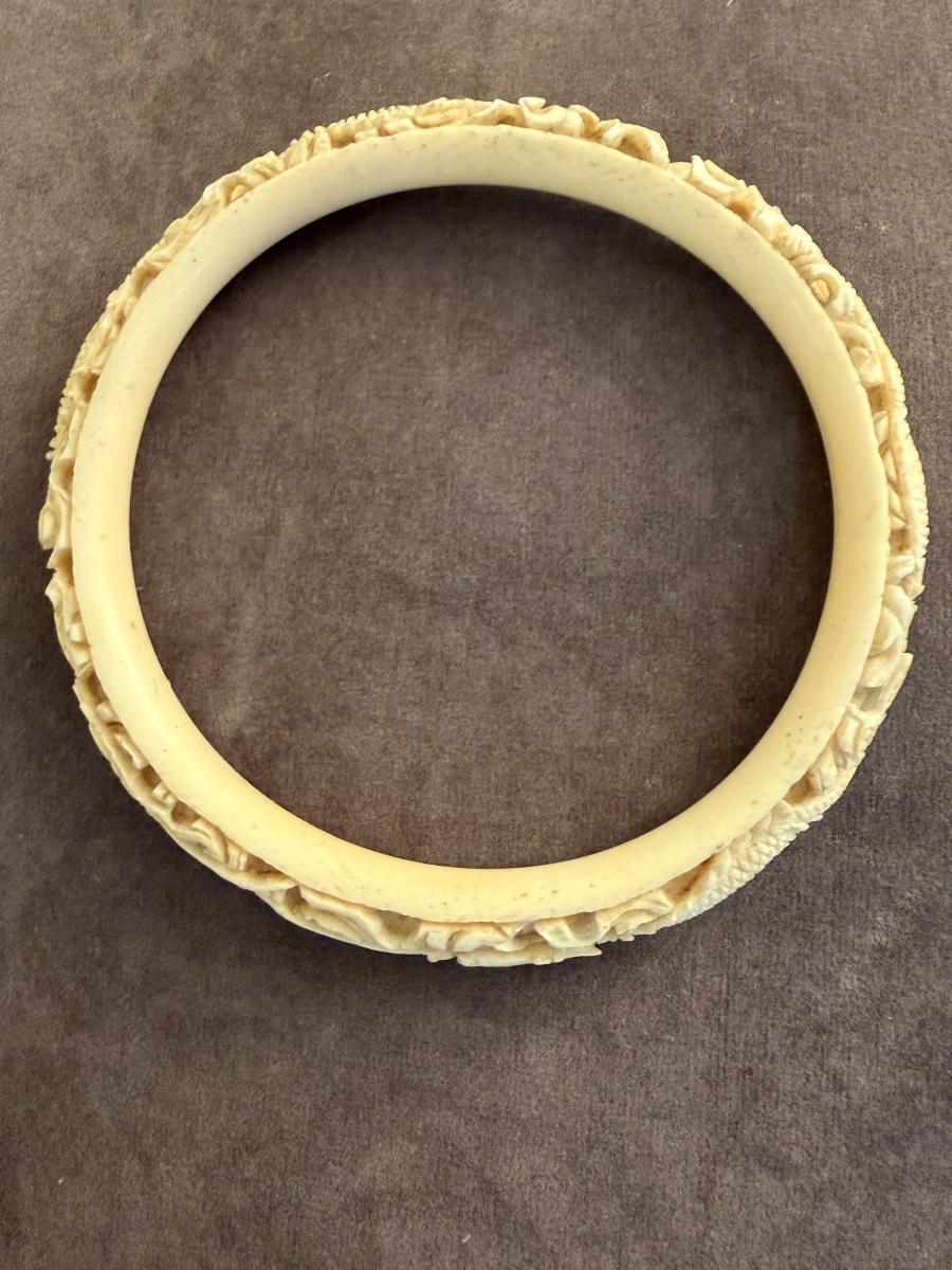 Ivory Art Deco Bracelet -photo-6