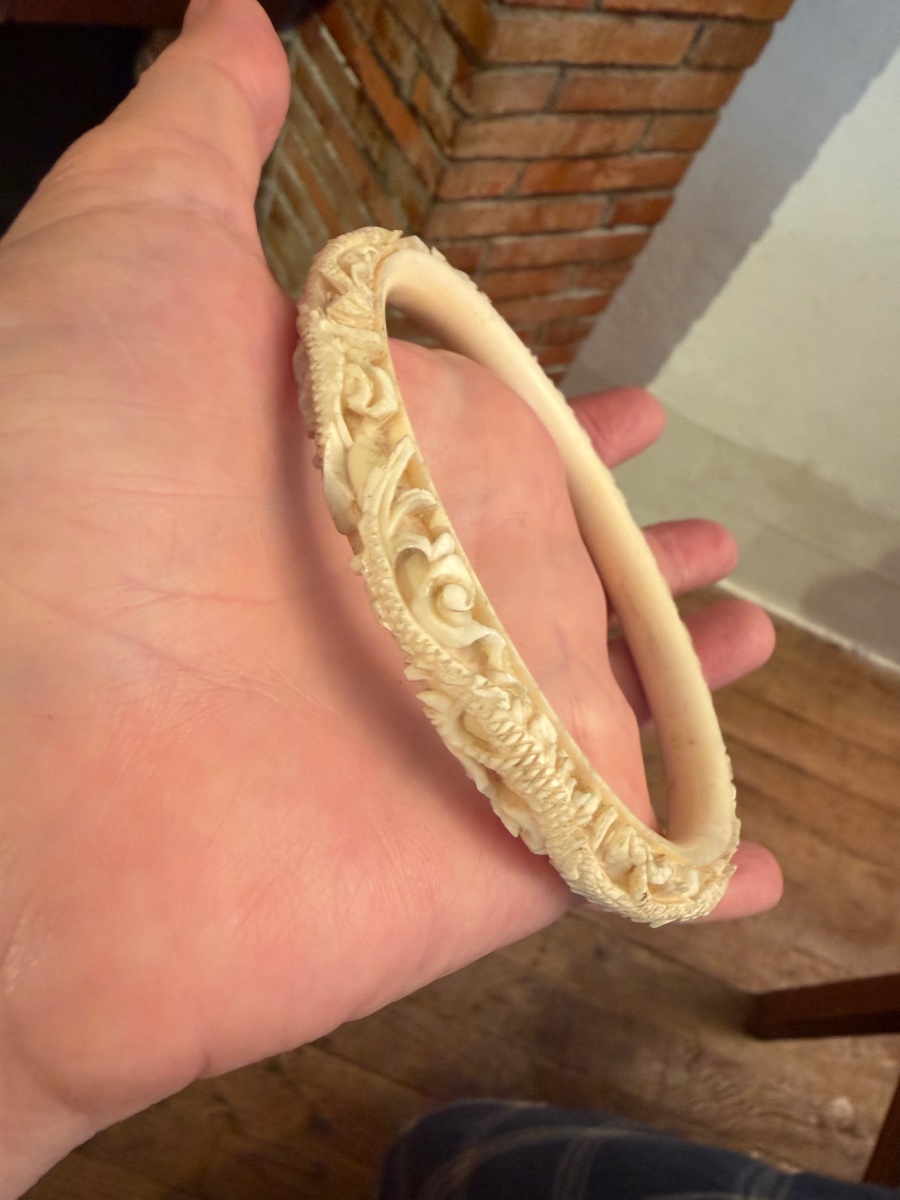 Ivory Art Deco Bracelet -photo-8