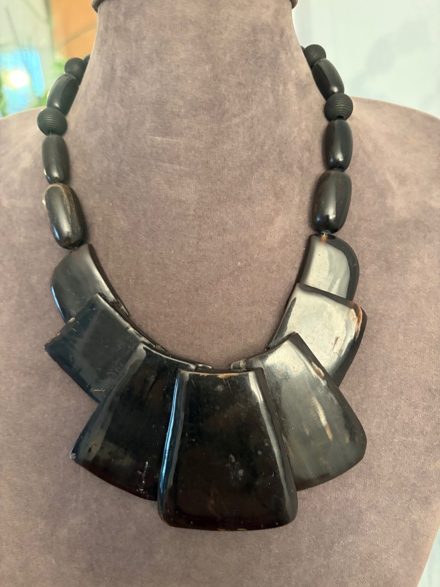Vintage Horn Necklace -photo-4